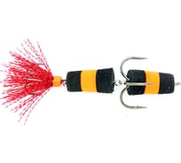 Мандула красный хвост люрекс, черный/оранжевый/черный 08-001-26