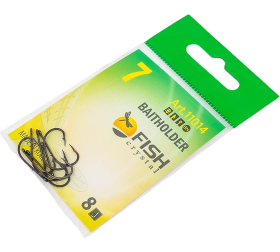Крючок FISHCRYSTAL FS BAITHOLDER №7, 8 шт 11014-07F