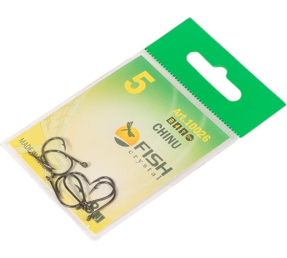 Крючок FISHCRYSTAL FS CHINU №5, 8 шт 10026-05F