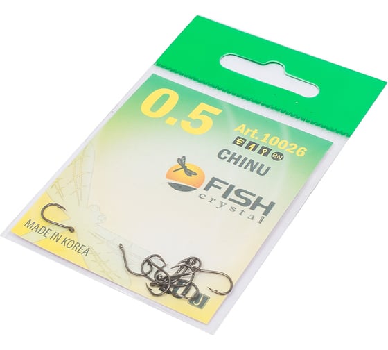 Крючок FISHCRYSTAL FS CHINU №0.5, 10 шт 10026-005F
