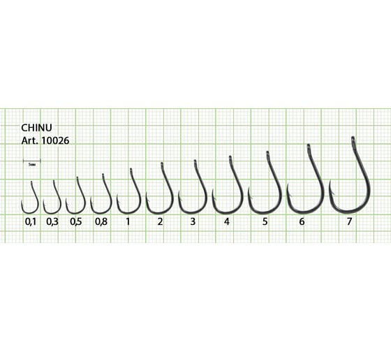 Крючок FISHCRYSTAL FS CHINU №4, 8 шт 10026-04F