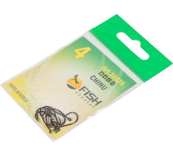 Крючок FISHCRYSTAL FS CHINU №4, 8 шт 10026-04F