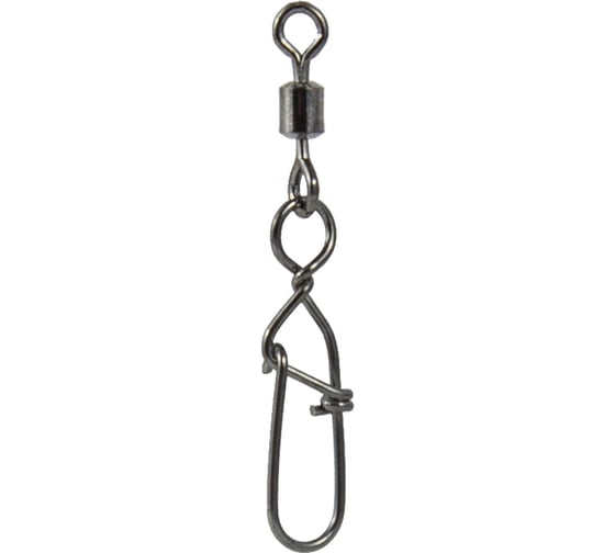 Вертлюжок с застежкой FISHCRYSTAL Germany-B, №8, 10 кг, 8 шт 3013-08F 1