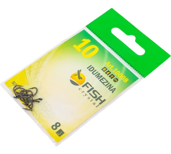 Крючок FISHCRYSTAL FS IDUMEZINA №10, 8 шт 10008-10F