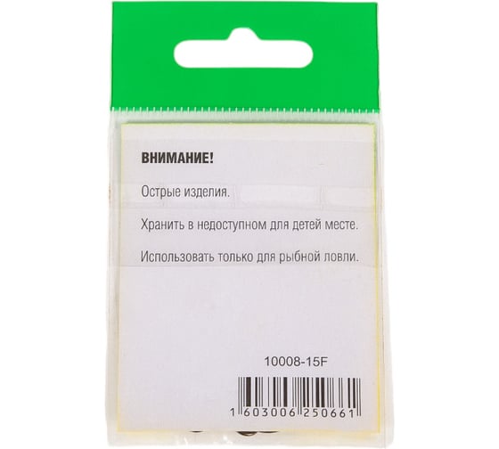 Крючок FISHCRYSTAL FS IDUMEZINA №15, 6 шт 10008-15F