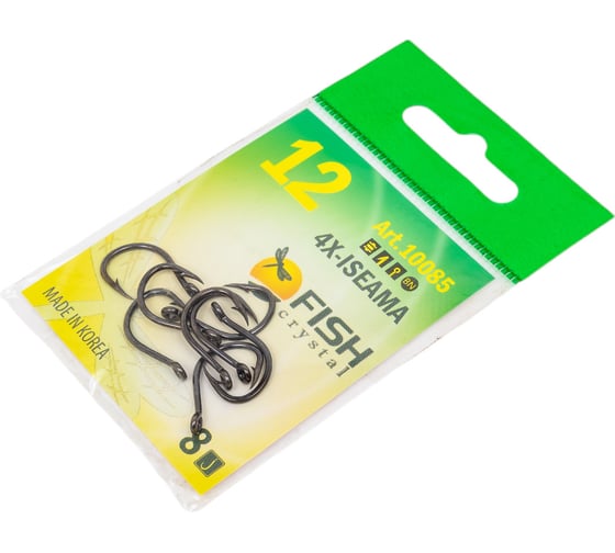 Крючок FISHCRYSTAL FS ISEAMA №12, 8 шт 10085-12F