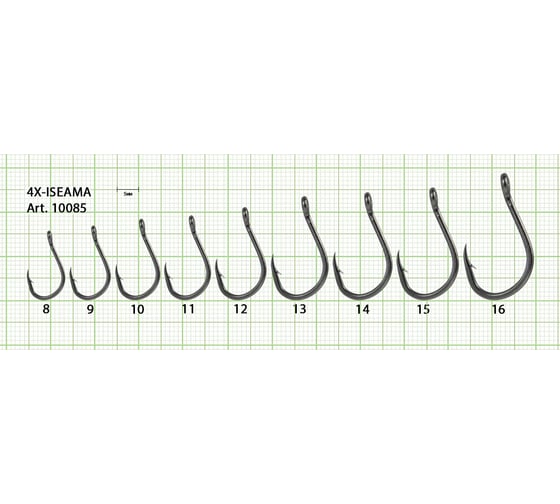 Крючок FISHCRYSTAL FS ISEAMA №9, 10 шт 10085-09F