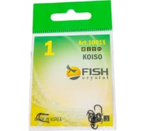 Крючок FISHCRYSTAL FS KOISO-RING №1, 10 шт 10011-01F