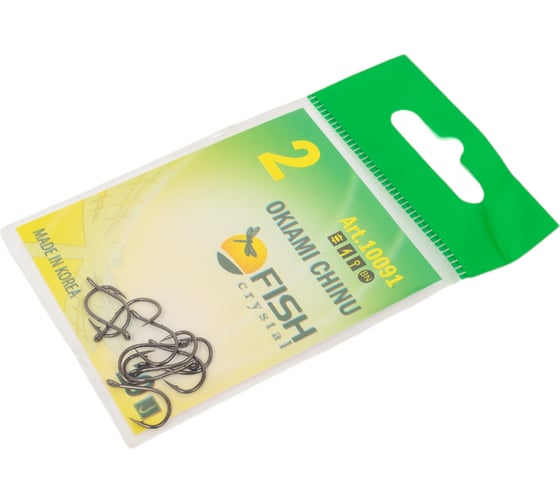 Крючок FISHCRYSTAL FS OKIAMI CHINU-RING-2BH №2, 10 шт 10091-02F