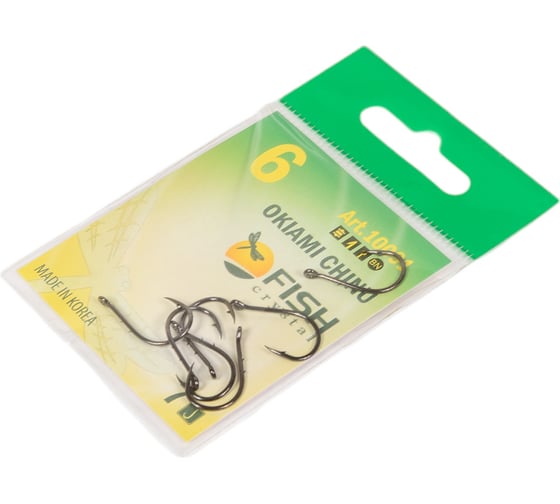 Крючок FISHCRYSTAL FS OKIAMI CHINU-RING-2BH №6, 7 шт 10091-06F
