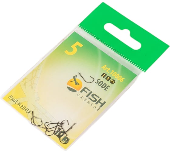 Крючок FISHCRYSTAL FS SODE №5, 10 шт 10006-05F