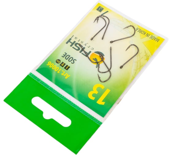 Крючок FISHCRYSTAL FS SODE №13, 7 шт 10006-13F