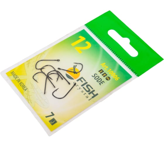 Крючок FISHCRYSTAL FS SODE №12, 7 шт 10006-12F