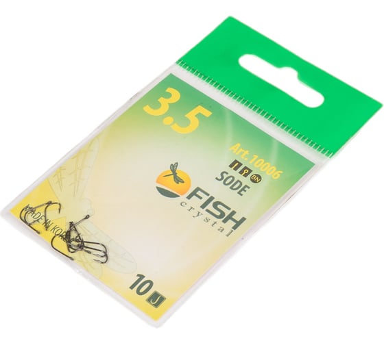 Крючок FISHCRYSTAL FS SODE №3.5, 10 шт 10006-035F