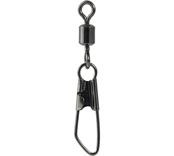Вертлюжок с застежкой FISHCRYSTAL Safety, №6, 7 кг, 8 шт 3001-06F 1