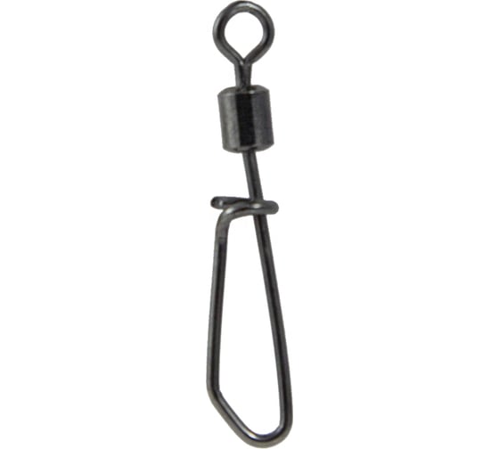 Вертлюжок FISHCRYSTAL с Т-образной застежкой, №12, 9 кг, 5 шт 1043-12F
