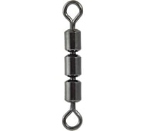 Скоростной цилиндрический тройной вертлюжок FISHCRYSTAL №8, 19 кг, 4 шт 1046-08F