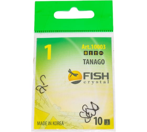 Крючок FISHCRYSTAL FS TANAGO № 1, 10 шт 10003-01F