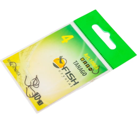 Крючок FISHCRYSTAL FS TANAGO № 4, 10 шт 10003-04F