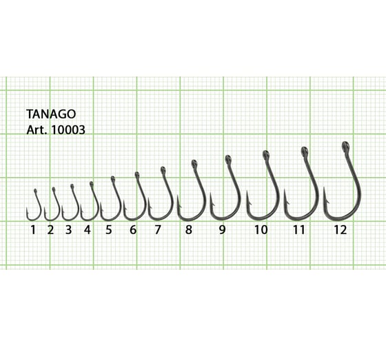 Крючок FISHCRYSTAL FS TANAGO № 3, 10 шт 10003-03F