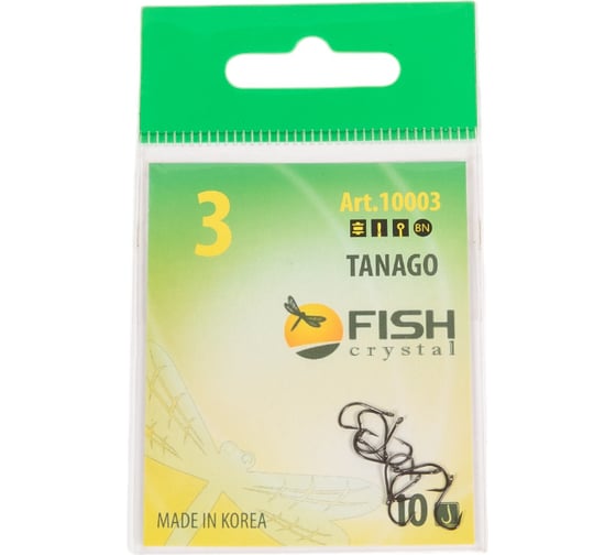 Крючок FISHCRYSTAL FS TANAGO № 3, 10 шт 10003-03F 1