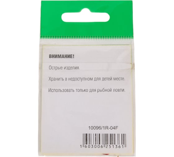 Крючок FISHCRYSTAL FS TROUT с большим ухом, без бородки, №4, red, 5 шт 10096/1R-04F