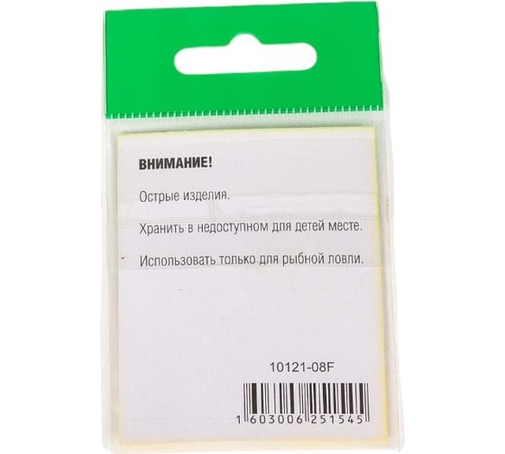 Крючок FISHCRYSTAL SINGLE SPOON BAITHOLDER с большим ухом, №8, покрытие BN, 7 шт 10121-08F