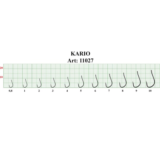 Крючок FISHCRYSTAL FS KAIRYO HAN-SURE №8 10 шт 11027-08F