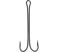 Крючок двойной FISHCRYSTAL с очень длинным цевьем, №1/0, покрытие BN, 6 шт 11103-0014F