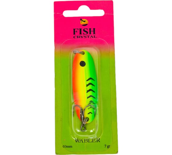 Блесна FISHCRYSTAL WABLER W40 крючок Kishida, 57 мм,7 грамм, цвет 6 WR57-06