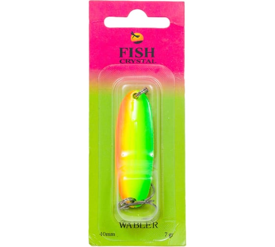 Блесна FISHCRYSTAL WABLER W40 крючок Kishida, 57 мм,7 грамм, цвет 16 WR57-16