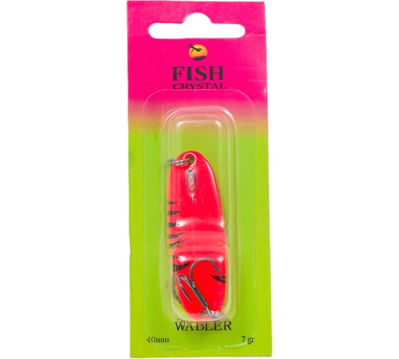 Блесна FISHCRYSTAL WABLER W40 крючок Kishida, 57 мм,7 грамм, цвет 20 WR57-20