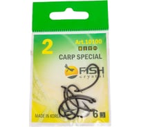 Крючок FISHCRYSTAL FS CARP SPECIAL №2, 6 шт 10100-02F