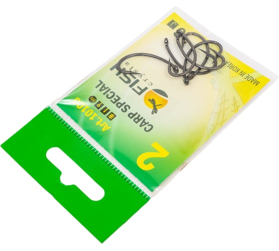 Крючок FISHCRYSTAL FS CARP SPECIAL №2, 6 шт 10100-02F