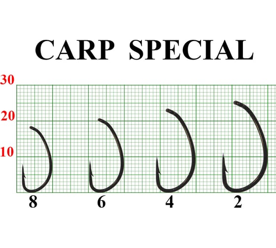 Крючок FISHCRYSTAL FS CARP SPECIAL №6, 7 шт 10100-06F
