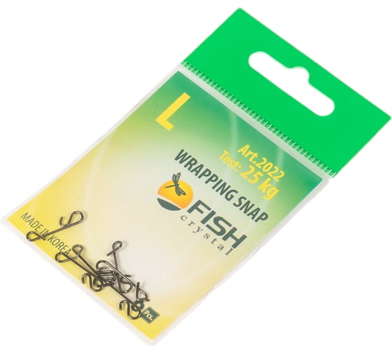 Застежка безузловая FISHCRYSTAL №L 25 кг, 6 шт 2022-LF