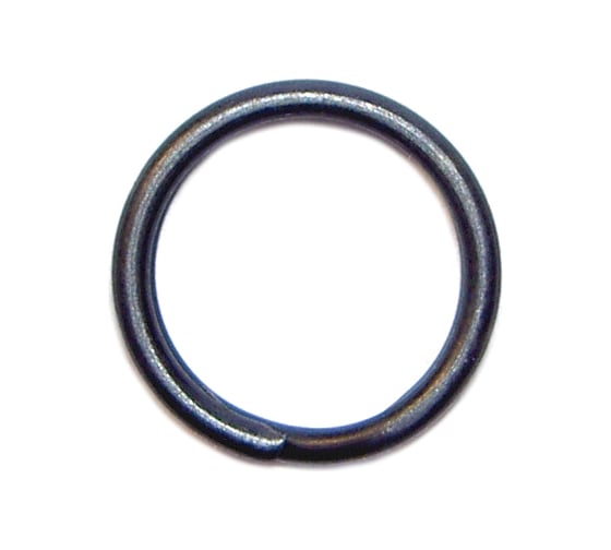 Кольцо заводное FISHCRYSTAL SLIM темное матовое, 7 мм, 14 кг, 14 шт 6011-07F 1