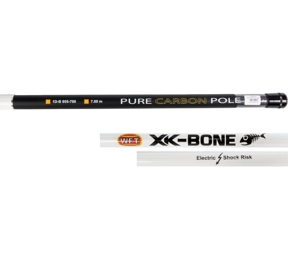 Удилище поплавочное WFT без кольца XK Bone PURE CARBO POLE 7.00 1D-B-955-700