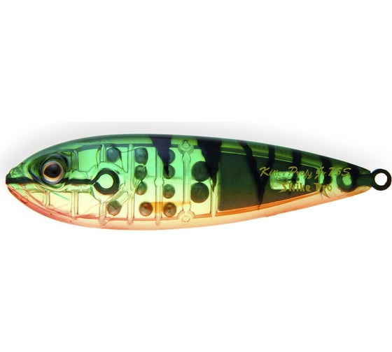 Блесна колеблющаяся Strike Pro Killer Profy 55S, цвет A102G Transparent Perch PST-02AS#A102G/A102G