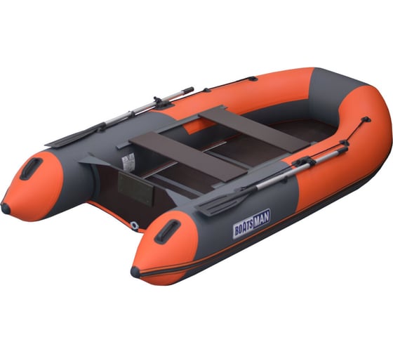 Надувная лодка Boatsman BT330K графитово-оранжевая 5220