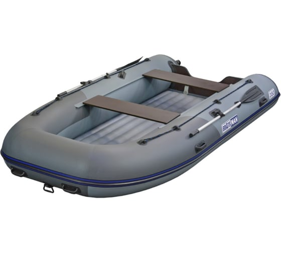 Надувная лодка Boatsman BT380A серо-графитовая 7634