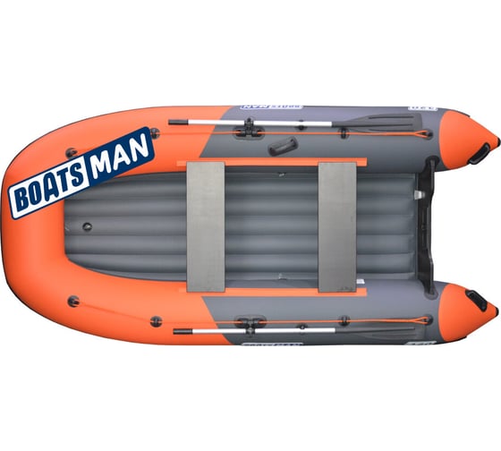 Надувная лодка Boatsman BT340A графитово-оранжевая 7397