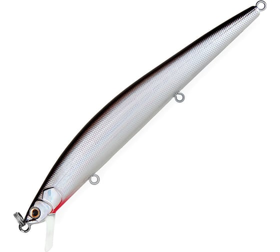 Воблер Минноу Strike Pro Koffana 210F цвет: A010-EP Black Back Silver EG-145C-F#A010-EP