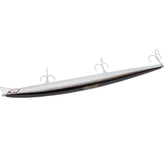 Воблер Минноу Strike Pro Koffana 210F цвет: A010-EP Black Back Silver EG-145C-F#A010-EP