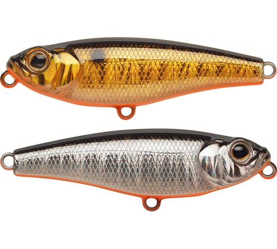 Воблер Strike Pro Стикбейт Sprat Stick 55 мм, цвет: A70-613-SBO Double Silver/Smoked EG-141B#A70-613-SBO 1