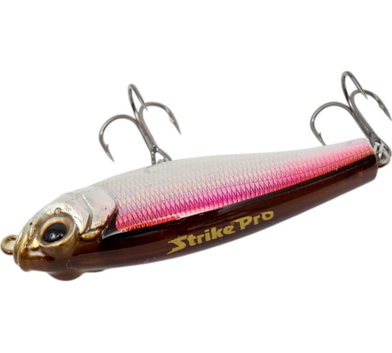 Воблер Strike Pro Стикбейт Sprat Stick 55 мм, цвет: A53-EP Silver Smelt UV EG-141B#A53-EP