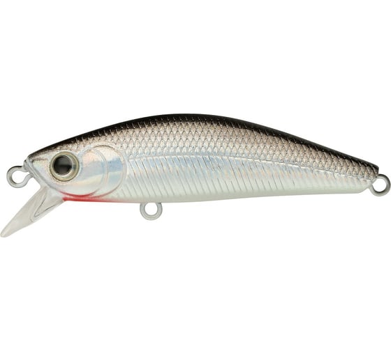 Воблер Strike Pro Минноу Skinny Mini 50S цвет A010-EP Black Back Silver EG-222A#A010-EP 1