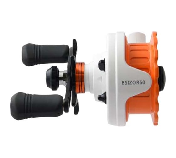 Зимняя инерционная катушка Black Side ICE ZEAL OR/WH (4+1 подш.) BSIZOR60