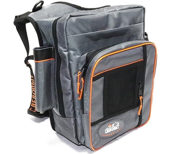 Сумка рыболовная Следопыт Fishing Shoulder Bag 40x43x10 см, серый PF-BM-03
