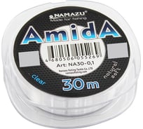 Леска Namazu Amida L-30 м, d-0.1 мм, test-1.50 кг, прозрачная, 10 шт NA30-0,1